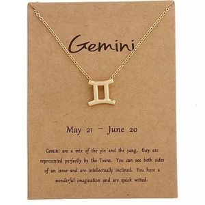 Astrological Zodiac Sign Star Sign Necklace